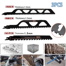 3PCS S1243 S1543 S2243 Reciprocating Saw Blade Jig Saw Blade For Brick Concrete Plasterboard Cutting Woodworking Power Tool
3PCS S1243 S1543 S2243 Reciprocating Saw Blade Jig Saw Blade For Brick Concrete Plasterboard Cutting Woodworking Power Tool