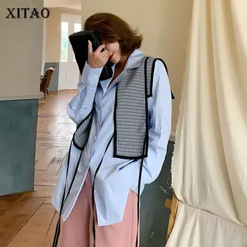 XITAO False Two Piece Drawstring Shirt Fashion New 2020 Spring Small Fresh Goddess Fan Single Breast Casual Blouse DMY3630
XITAO False Two Piece Drawstring Shirt Fashion New 2020 Spring Small Fresh Goddess Fan Single Breast Casual Blouse DMY3630