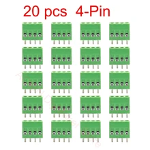 20 pcs 4-Pin 2.54mm Pitch PCB Terminal Block 150V 6A Mount Screw Terminal Connector
20 pcs 4-Pin 2.54mm Pitch PCB Terminal Block 150V 6A Mount Screw Terminal Connector