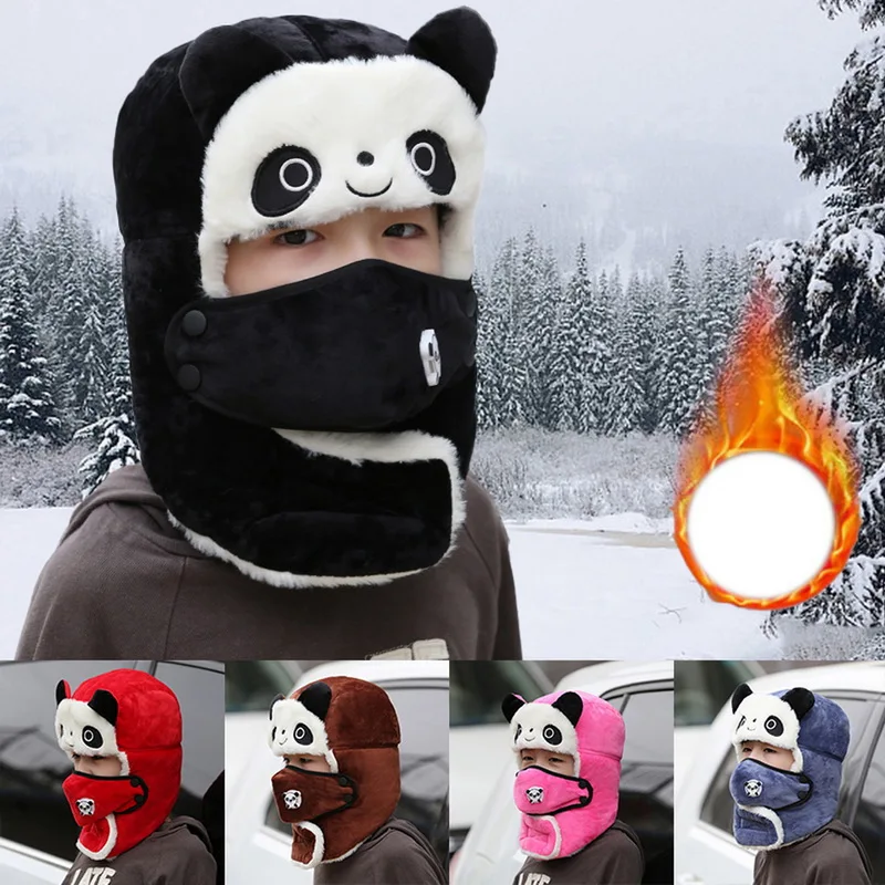 Winter Bomber Hats for Girls Boy Winter Hats Cap with Scarf Neck Masks Animal Cotton Snow Cap Earflaps Russian Hat Mask Warm
Winter Bomber Hats for Girls Boy Winter Hats Cap with Scarf Neck Masks Animal Cotton Snow Cap Earflaps Russian Hat Mask Warm