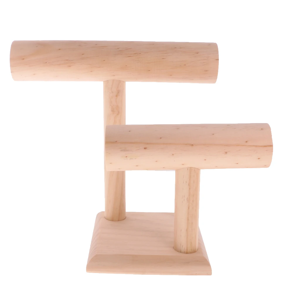 Wood T-bar Jewelry Display Stands for Bracelet Chain Watch holder Jewelry Organizer Rack Packgaing Shelf Wood T-bar Jewelry Display Stands for Bracelet Chain Watch holder Jewelry Organizer Rack Packgaing Shelf