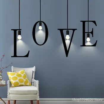 Nordic DIY Love Pendant Light Hanglamp for Kitchen Bar Alphabet Shape Led Pendant Lamp Light Fixture Home E27 Loft Decor Fixture
Nordic DIY Love Pendant Light Hanglamp for Kitchen Bar Alphabet Shape Led Pendant Lamp Light Fixture Home E27 Loft Decor Fixture