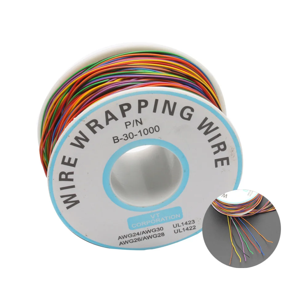 820 Feet 30AWG Single Driver Wire Board Cable Roll PCB Test Air Line Tinned Copper Antioxidant Wrapping Wire PVC Insulation
820 Feet 30AWG Single Driver Wire Board Cable Roll PCB Test Air Line Tinned Copper Antioxidant Wrapping Wire PVC Insulation