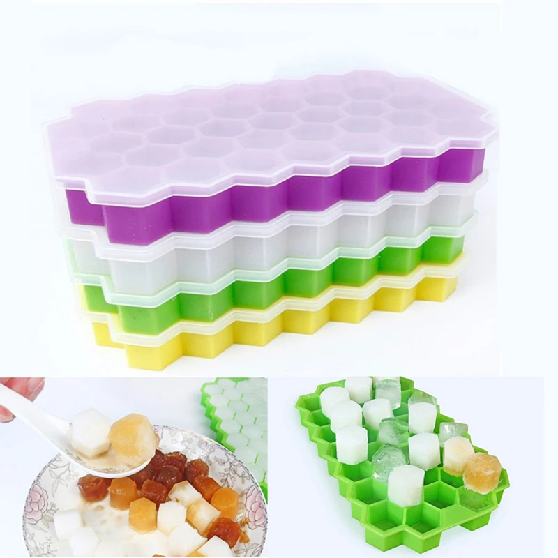 37 grid ice cube maker silicone clear ice cube tray mold honeycomb with cover for ice cream maker party whiskey cocktail
37 grid ice cube maker silicone clear ice cube tray mold honeycomb with cover for ice cream maker party whiskey cocktail