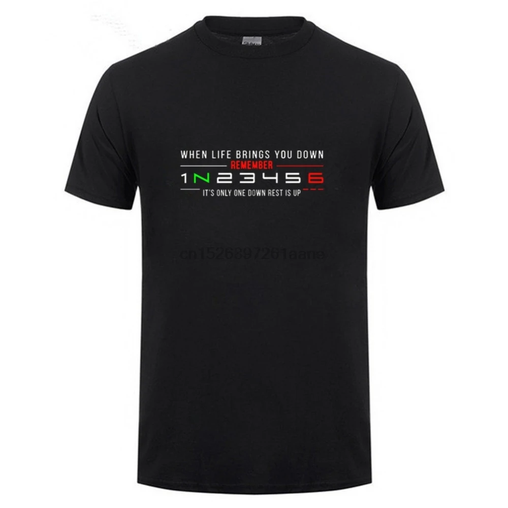 T Shirts Motorcycle Shift Gear 1N23456 Moto life brings you down only one down rest Tee Shirts Men Round Neck Hot T-Shirt
T Shirts Motorcycle Shift Gear 1N23456 Moto life brings you down only one down rest Tee Shirts Men Round Neck Hot T-Shirt