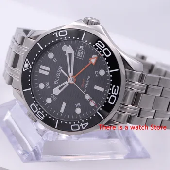 Bliger 41mm Automatic Mechanical Men Watch Sapphire Crystal Stainless Steel Bracelet Luminous Waterproof Calendar GMT Watch Male
Bliger 41mm Automatic Mechanical Men Watch Sapphire Crystal Stainless Steel Bracelet Luminous Waterproof Calendar GMT Watch Male