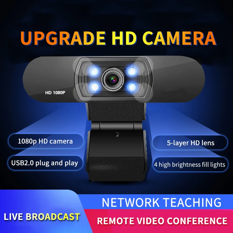 Webcam HD 1080P Computer PC Desktops WebCamera With Microphone Rotatable Cameras for Live Video Conference Work Blogger Youtube
Webcam HD 1080P Computer PC Desktops WebCamera With Microphone Rotatable Cameras for Live Video Conference Work Blogger Youtube