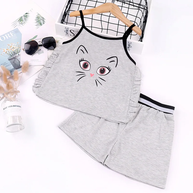 Summer Kids Clothes 2022 New Toddler Girls Sets Casual Cartoon Sling Shirt Cotton Shorts Baby 2pcs Set for Girls Toddlers Suits
Summer Kids Clothes 2022 New Toddler Girls Sets Casual Cartoon Sling Shirt Cotton Shorts Baby 2pcs Set for Girls Toddlers Suits