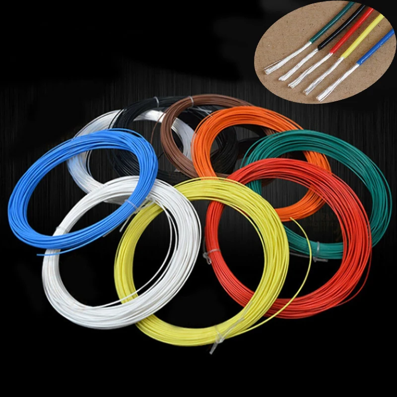 5M Silver Plated PTFE Wire High Purity OFC Copper Cable HiFi Audio Speaker Headphone DIY 26/28 AWG 
5M Silver Plated PTFE Wire High Purity OFC Copper Cable HiFi Audio Speaker Headphone DIY 26/28 AWG