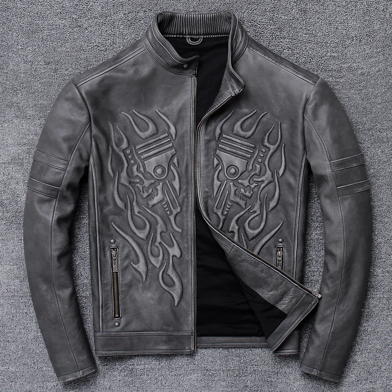 Autumn New DAJANE Lear Lear Small Male Head Layer Cowhide Motorcycle Lear Jackets Thin Handsome Coat
Autumn New DAJANE Lear Lear Small Male Head Layer Cowhide Motorcycle Lear Jackets Thin Handsome Coat