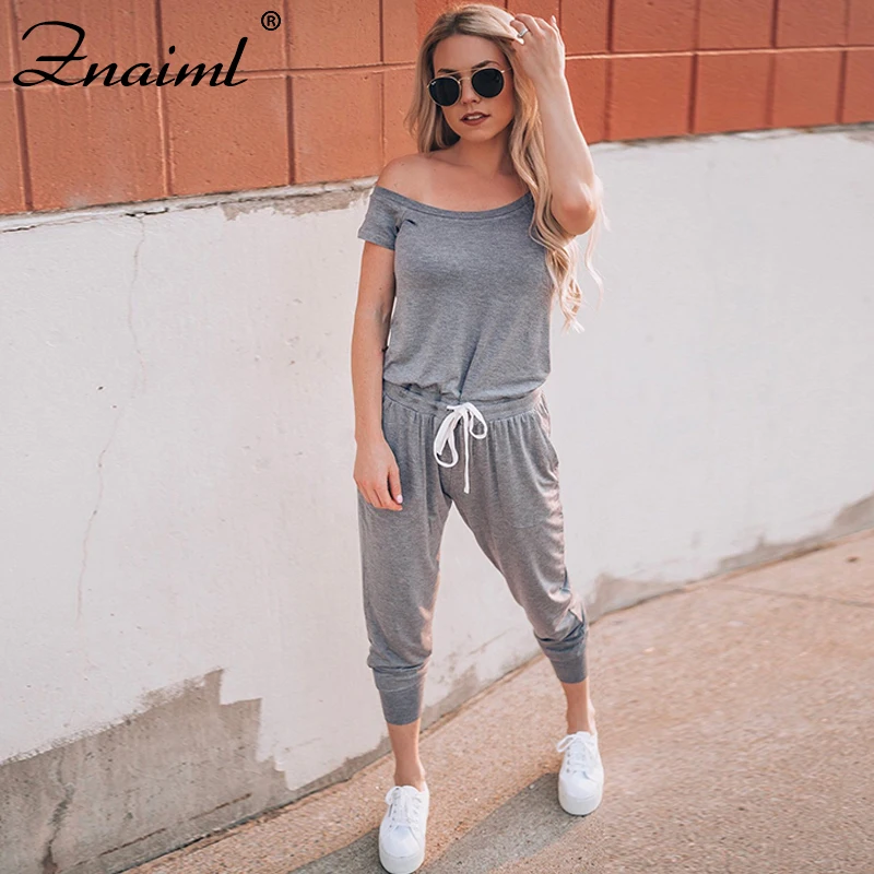 Casual Women's Off Shoulder Solid Loose Jumpsuit Bodycon Short Sleeve Jumpsuit Romper Trousers Partyclub And Streetwear Matching
Casual Women's Off Shoulder Solid Loose Jumpsuit Bodycon Short Sleeve Jumpsuit Romper Trousers Partyclub And Streetwear Matching