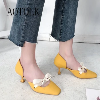 Women High Heels Female Pumps Wedding Shoes Shoes Women Fashion Square Toe Dress Shoes Butterfly-knot New Arrival 2019 DE
Women High Heels Female Pumps Wedding Shoes Shoes Women Fashion Square Toe Dress Shoes Butterfly-knot New Arrival 2019 DE