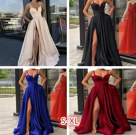 Plus size with High Slit prom Satin red Blue Spaghetti Straps Sweetheart sexy vestidos de fiesta de noche abiye
Plus size with High Slit prom Satin red Blue Spaghetti Straps Sweetheart sexy vestidos de fiesta de noche abiye