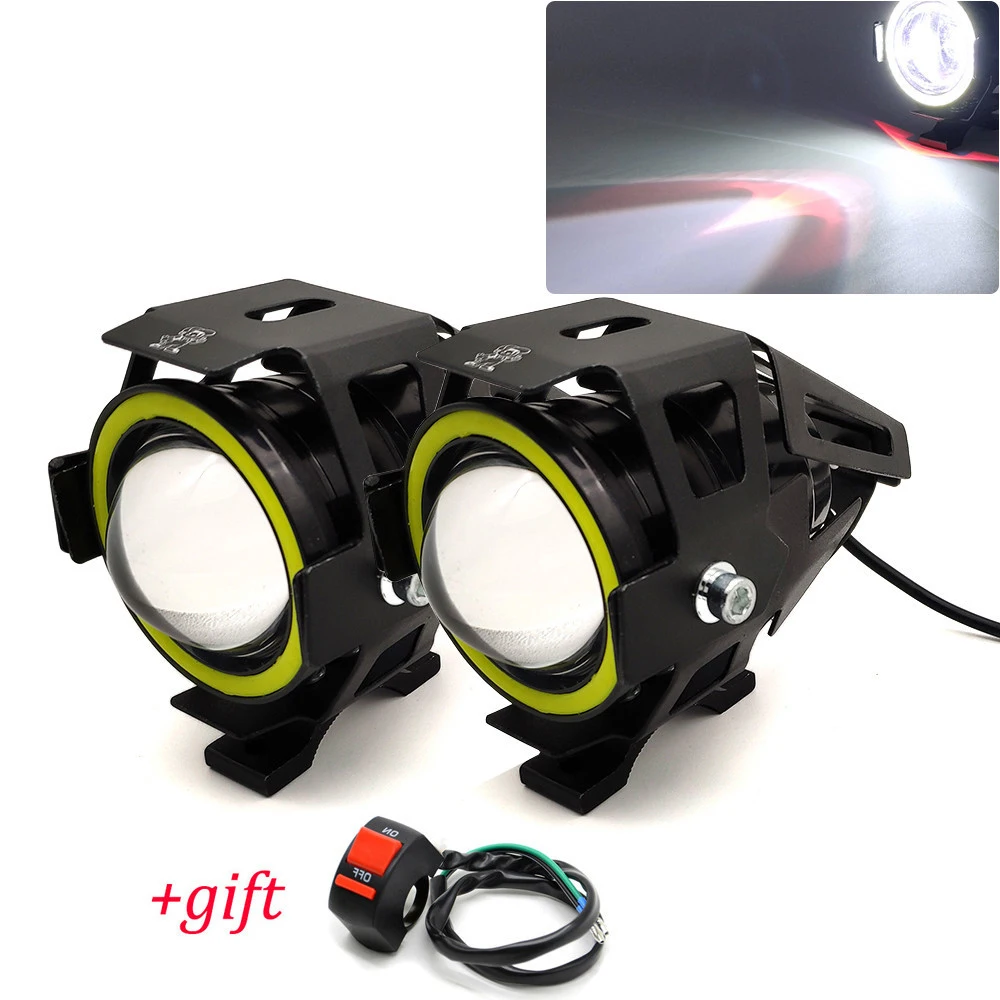 U7 LED Light Motorcycle Angel Eyes Headlight Spotlights Auxiliary Bright Fog Light For KTM 990 SuperDuke Adventure 1050 85XC
U7 LED Light Motorcycle Angel Eyes Headlight Spotlights Auxiliary Bright Fog Light For KTM 990 SuperDuke Adventure 1050 85XC