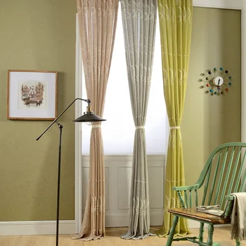 Custom Curtains for Living Room Dining Room Bedroom Transparency of Pure Colour Crucifer In American Korean Leaflets Tulle 
Custom Curtains for Living Room Dining Room Bedroom Transparency of Pure Colour Crucifer In American Korean Leaflets Tulle
