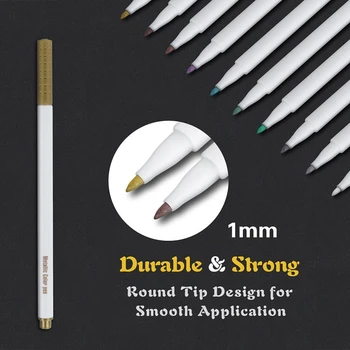 12 Colors Metallic Marker Set Student Drawing Marker Set Gift Card Making Diy Photo Album Art Glitter Marker
12 Colors Metallic Marker Set Student Drawing Marker Set Gift Card Making Diy Photo Album Art Glitter Marker
