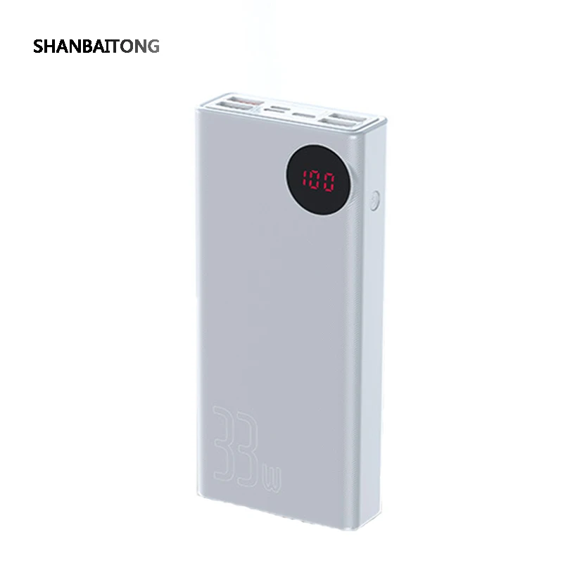 Hi Tech Hero Power Bank 30000 mAh PC3.0 + QC3.0 33W Fast Charge LED Digital Display Portable Charging Powerbank External Battery
Hi Tech Hero Power Bank 30000 mAh PC3.0 + QC3.0 33W Fast Charge LED Digital Display Portable Charging Powerbank External Battery