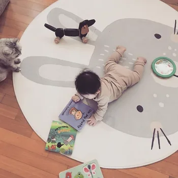 Kid Mat Round Pad for Babies Rabbit Print Cute Soft Carpet Crawling Blanket for Kid Anti-slip Baby Carpet Home Accesories HM0013
Kid Mat Round Pad for Babies Rabbit Print Cute Soft Carpet Crawling Blanket for Kid Anti-slip Baby Carpet Home Accesories HM0013