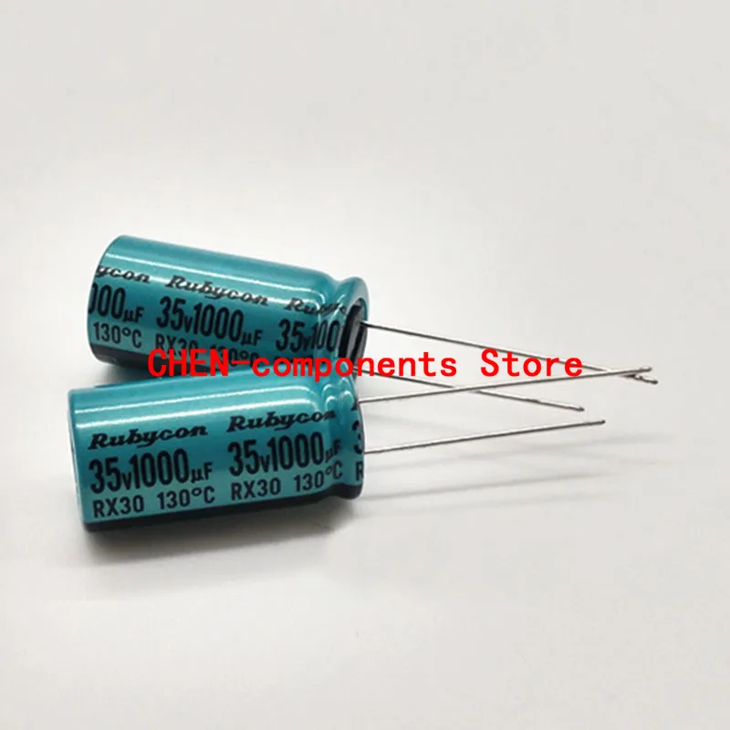 10 шт. оригинальные алюминиевые электролитические конденсаторы RUBYCON RX30 35V1000UF P5MM 12.5X2 5 мм 1000 мкФ/35v 130 градусов 1000 мкФ 35V
10 шт. оригинальные алюминиевые электролитические конденсаторы RUBYCON RX30 35V1000UF P5MM 12.5X2 5 мм 1000 мкФ/35v 130 градусов 1000 мкФ 35V