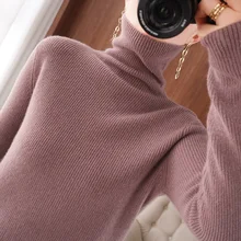Women Wool Pullover 2021 New Arrival Autumn High Elasticity Turtleneck Sweater Warm Soft Basic Jumper Solid Casual Slim Femme
Women Wool Pullover 2021 New Arrival Autumn High Elasticity Turtleneck Sweater Warm Soft Basic Jumper Solid Casual Slim Femme