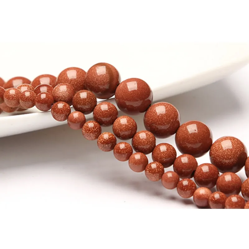 Free Shipping Natural Gold Sand Stone Golden Sand Round Loose Beads 4 6 8 10 12 MM Pick Size For DIY Jewelry Making 16" Strand
Free Shipping Natural Gold Sand Stone Golden Sand Round Loose Beads 4 6 8 10 12 MM Pick Size For DIY Jewelry Making 16" Strand