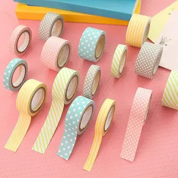 5Rolls Polka Dot Striped Adhesive Sticky Washi Paper Decorative Masking Tape
5Rolls Polka Dot Striped Adhesive Sticky Washi Paper Decorative Masking Tape