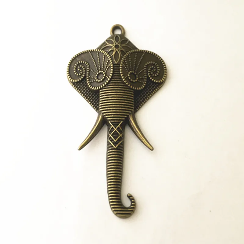 49mmx82mm Antique Bronze Elephant necklace pendant mini accessories connector Charms 2Pcs/Lot | Украшения и аксессуары