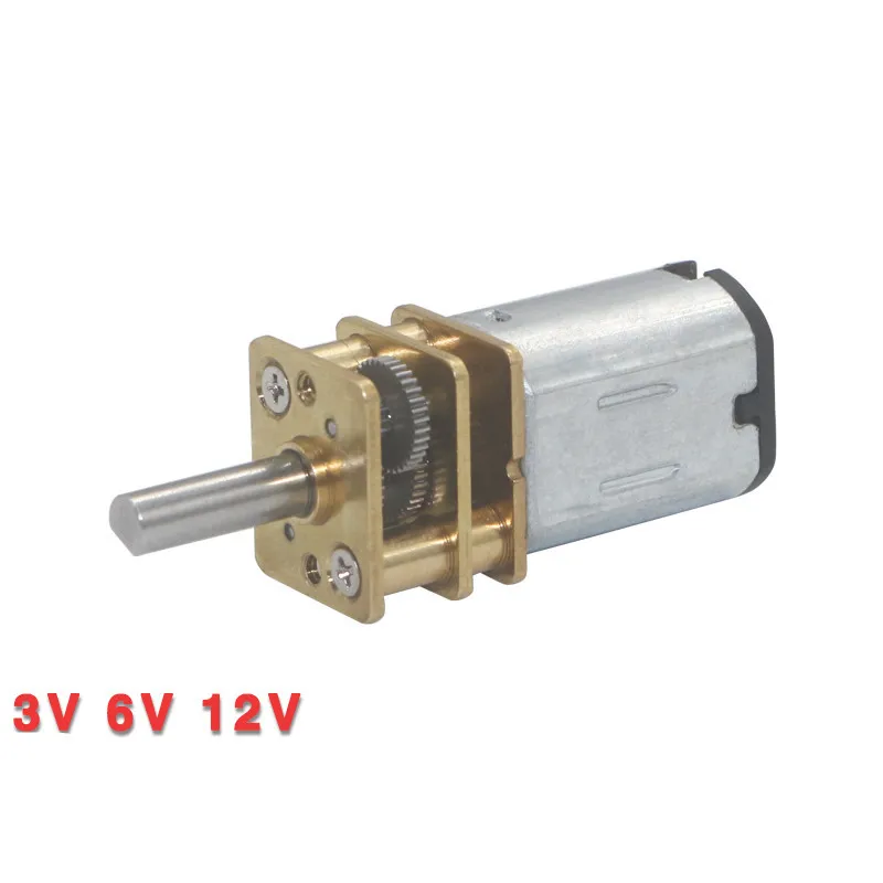 

N20 Mini Micro Gear DC 3V 6V 12V 15/30/50/60/100/200/300/500/1000RPM N20 Mini Micro Metal Gear Motor with Gearwheel DC Motors