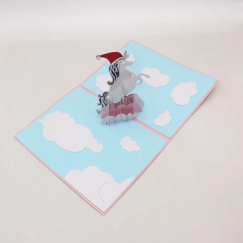 Christmas Creative 3D Cards Unicorn Laser Hollow out Laser Processing Outbound Holiday Blessing
Christmas Creative 3D Cards Unicorn Laser Hollow out Laser Processing Outbound Holiday Blessing