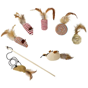 Cat Toy Gift Set Feather Bell Cat Teaser Cat Teasing Ball Linen Mouse Molar Catnip Toy
Cat Toy Gift Set Feather Bell Cat Teaser Cat Teasing Ball Linen Mouse Molar Catnip Toy