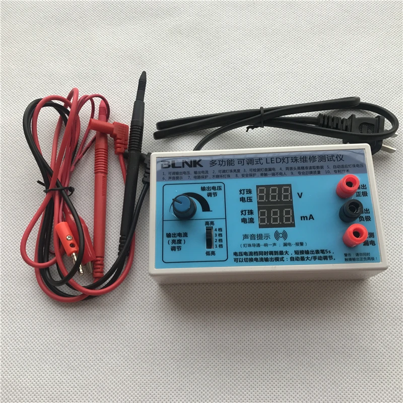 NEW 0-180V Output LED TV Backlight Tester LED Strips Test Tool with Current and Voltage Display for All LED Application
NEW 0-180V Output LED TV Backlight Tester LED Strips Test Tool with Current and Voltage Display for All LED Application