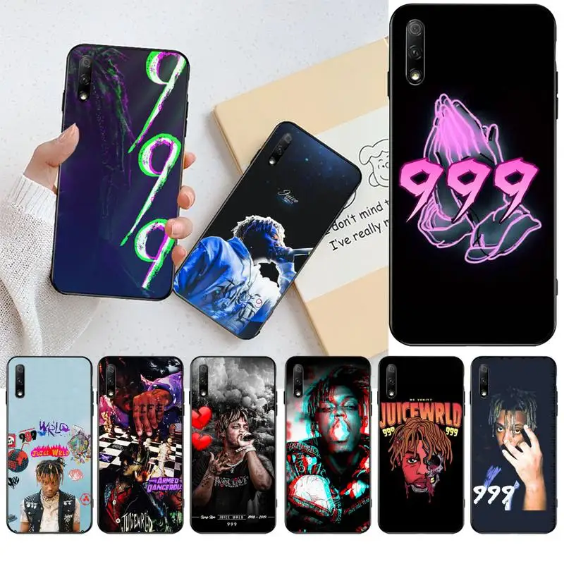 

CUTEWANAN Rapper Juice Wrld Black TPU Soft Phone Case Cover for Huawei Honor 20 10 9 8 8x 8c 9x 7c 7a Lite view pro