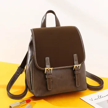 Backpack Female 2019 New Korean Version of The Fashion Travel Small Backpack Soft Leather Retro Female Bag
Backpack Female 2019 New Korean Version of The Fashion Travel Small Backpack Soft Leather Retro Female Bag