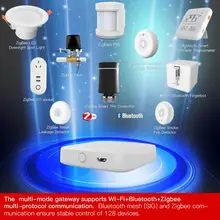 ZigBee Bluetooth-compatible Mesh Hub Tuya Smart Gateway Hub Smart Home Bridge Smart Life APP Remote Control Work With Alexa Goog
ZigBee Bluetooth-compatible Mesh Hub Tuya Smart Gateway Hub Smart Home Bridge Smart Life APP Remote Control Work With Alexa Goog
