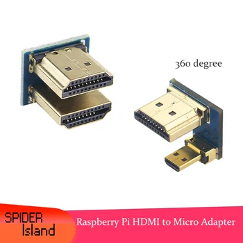 HDMI to Micro HDMI Connector Raspberry Pi Screen Display DIY HDMI Connector Kit Raspberry Pi 3B 4B Connection Accessory Part
HDMI to Micro HDMI Connector Raspberry Pi Screen Display DIY HDMI Connector Kit Raspberry Pi 3B 4B Connection Accessory Part