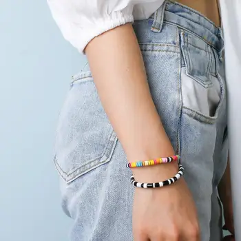 KELITCH Colorful Women Enamel Bracelets Bangle Handmade Multi Color Beaded Stretch Bracelets Tropical Beach Sand Bracelets
KELITCH Colorful Women Enamel Bracelets Bangle Handmade Multi Color Beaded Stretch Bracelets Tropical Beach Sand Bracelets