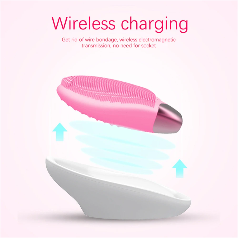 Wireless Charging Facial Cleansing Brush Thermostatic Silicone Wash Brush Electric Face Cleaner Beauty Massage Instrument
Wireless Charging Facial Cleansing Brush Thermostatic Silicone Wash Brush Electric Face Cleaner Beauty Massage Instrument