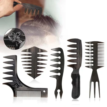 Men's Comb Vintage Oil Head Oil Head Shape Partner Comb Wide Tooth Fork Comb Back Comb Men's Styling Beauty Tools
Men's Comb Vintage Oil Head Oil Head Shape Partner Comb Wide Tooth Fork Comb Back Comb Men's Styling Beauty Tools