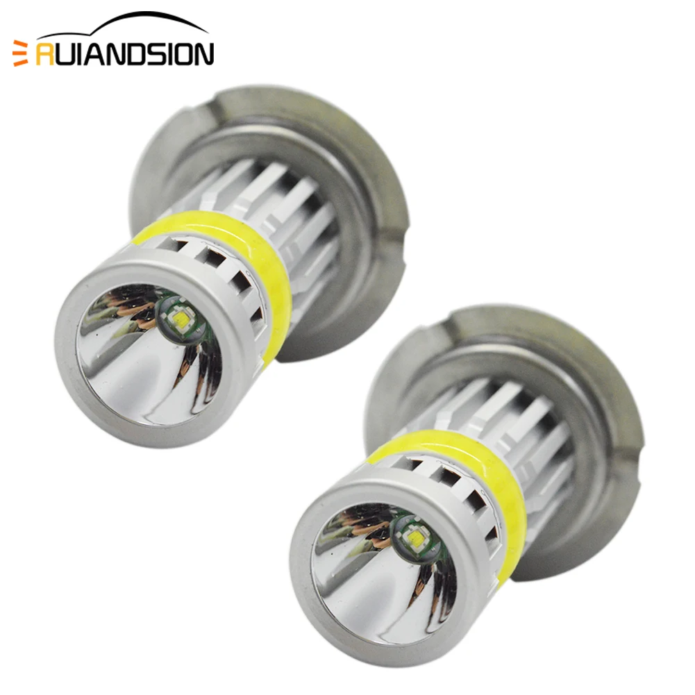 

12W 1.02A 10-30V Non-Polarity H7 H11 H8 H9 Canbus LED Light Bulb COB+CR'EE SMD Fog Driving Lamp White 6000K IP65