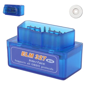 Car Mini Elm327 OBD2 Scanner Bluetooth V1.5/V2.1 OBD Auto diagnostic tool code reader For Android Windows Symbian English
Car Mini Elm327 OBD2 Scanner Bluetooth V1.5/V2.1 OBD Auto diagnostic tool code reader For Android Windows Symbian English