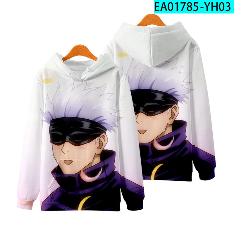 

3D Anime Jujutsu Kaisen Hoodie 2021 New 3D Clothing Men Sweatshirts Women Fashion Pullovers Casual Boys Girls Hip Hop Tops