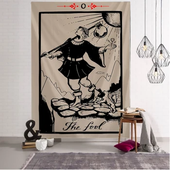 The fool Tarot Card Indian Mandala Hippie Macrame Tapestry Wall Hanging Boho decor Psychedelic Witchcraft Tapestry
The fool Tarot Card Indian Mandala Hippie Macrame Tapestry Wall Hanging Boho decor Psychedelic Witchcraft Tapestry