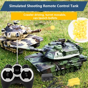 M1A2 Wireless Remote Control Tank Can Launch Bullets to Battle Charged Tracked Off-road Vehicle Boys and Children's Toys Gif
M1A2 Wireless Remote Control Tank Can Launch Bullets to Battle Charged Tracked Off-road Vehicle Boys and Children's Toys Gif