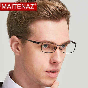 MAITENAZ Ultralight Titanium Alloy Prescription Eyeglasses Full Frame Myopia Hyperopia Glasses for Men Women Comfortable MJ380
MAITENAZ Ultralight Titanium Alloy Prescription Eyeglasses Full Frame Myopia Hyperopia Glasses for Men Women Comfortable MJ380
