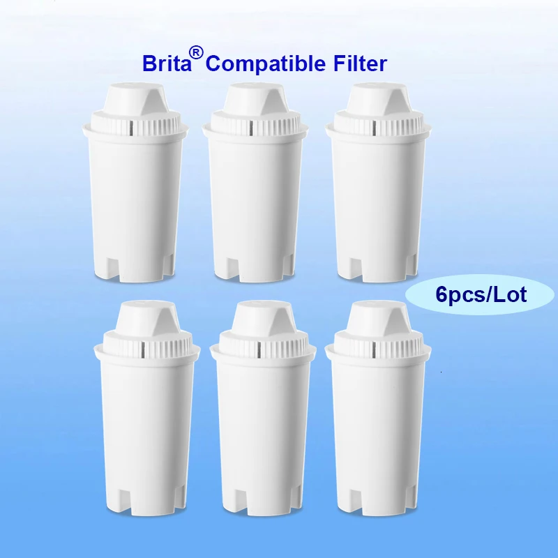 Brita Compatible Filter Cartridges - Pack 6pcs/Lot - Mineral minerals to get Alkaline Antioxidant soften water pitcher filters
Brita Compatible Filter Cartridges - Pack 6pcs/Lot - Mineral minerals to get Alkaline Antioxidant soften water pitcher filters