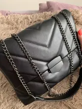 Bolso cruzado informal con cadena de hilo para mujer, Bolso de hombro Simple de diseñador a la moda, bolsos de PU, bolsos de mensajero de piel