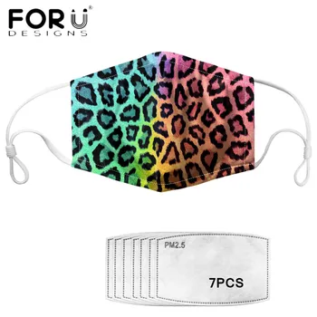 FORUDESIGNS Mask With 7Pcs Filters Hot Sale Leopard Pattern Printed Face Elastic Mouth Cover Breathable Tapabocas Muffle Masks
FORUDESIGNS Mask With 7Pcs Filters Hot Sale Leopard Pattern Printed Face Elastic Mouth Cover Breathable Tapabocas Muffle Masks