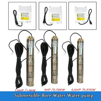 0.5HP/1HP/1.5HP 22GPM 110V Solar Water Pump Deep Well 6m³/h Screw Submersible Pump Well Pump Stainless Steel 
0.5HP/1HP/1.5HP 22GPM 110V Solar Water Pump Deep Well 6m³/h Screw Submersible Pump Well Pump Stainless Steel