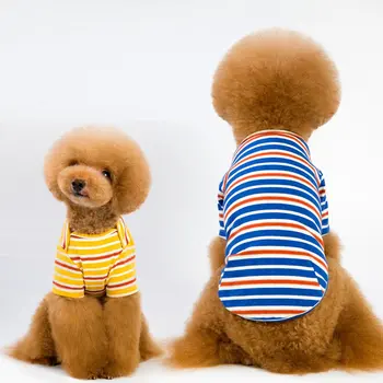 Striped wild bottoming suit Teddy dog clothes cotton
Striped wild bottoming suit Teddy dog clothes cotton