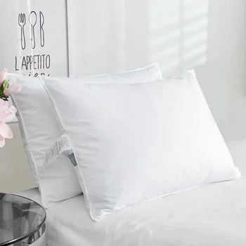 PUREDOWN 2 PACK FEATHER PILLOWS FOR SIDE AND BACK SLEEPERS, 100% DOWNPROOF COTTON COVER, STANDARD, QUEEN, KING
PUREDOWN 2 PACK FEATHER PILLOWS FOR SIDE AND BACK SLEEPERS, 100% DOWNPROOF COTTON COVER, STANDARD, QUEEN, KING